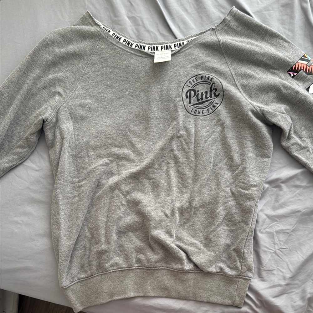 Gray PINK  Sweatshirt